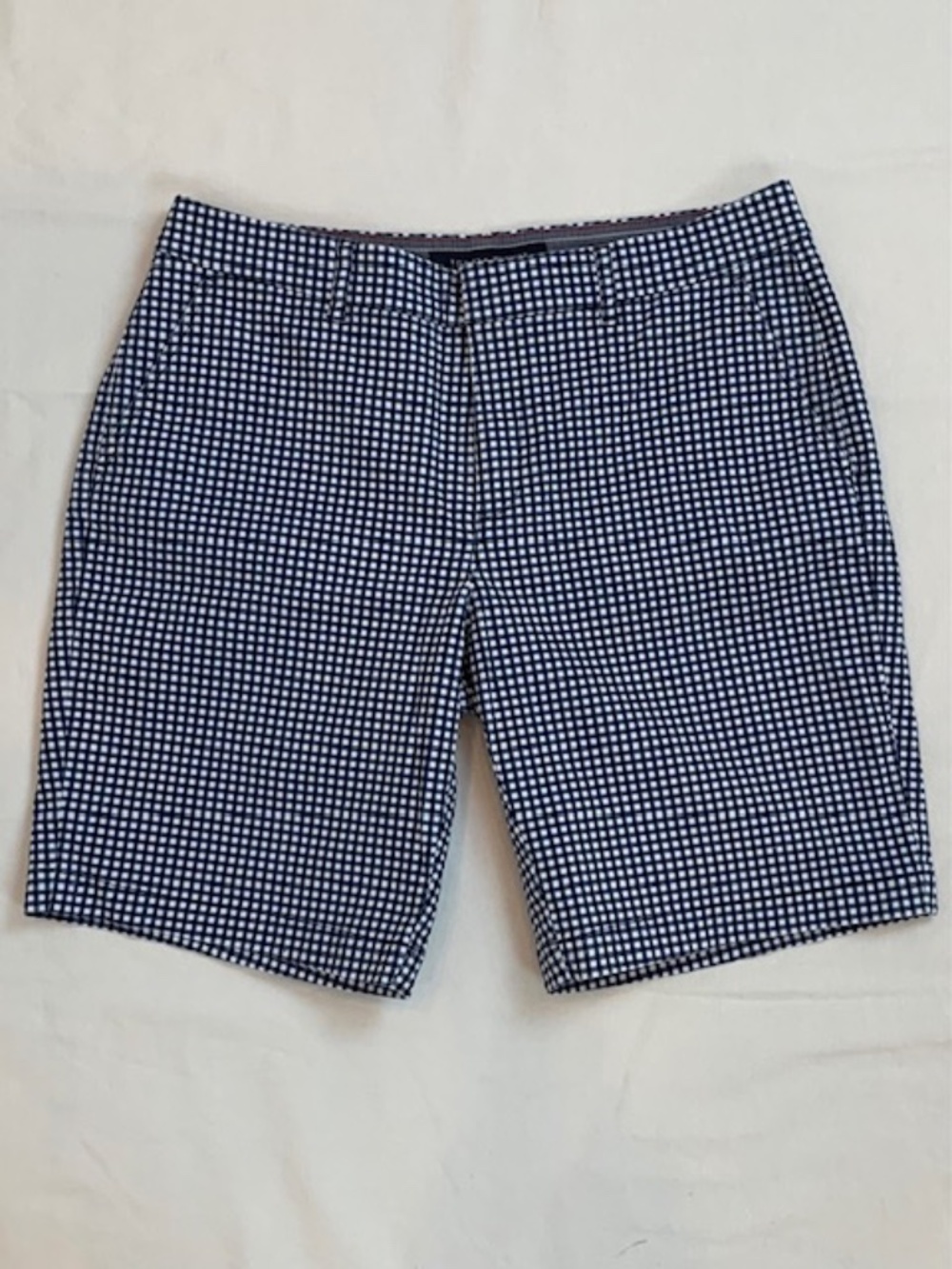 Tommy Hilfiger Blue and White Gingham Shorts - 9 inch inseam Women's Size 8